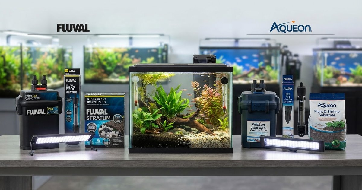 Fluval vs Aqueon: Which Brand Wins for Filters, Heaters, Tanks & Substrate?